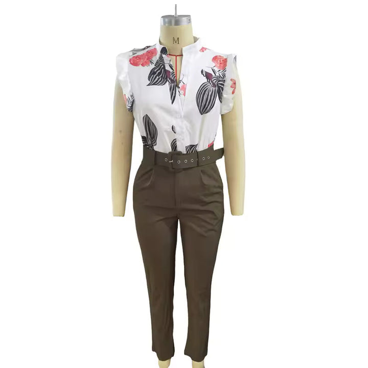 Florabel - Elegant Co‑ord with Flutter Sleeves