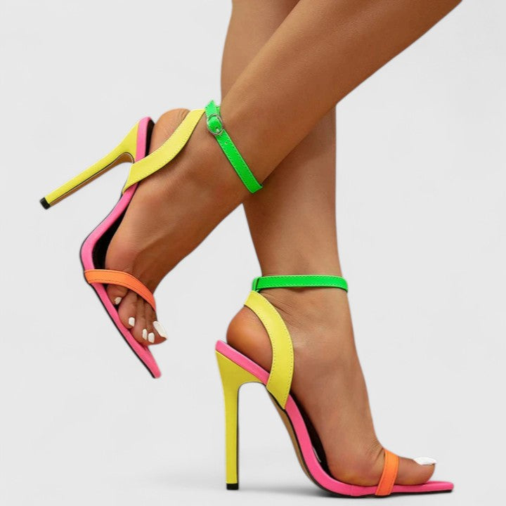 Olive - Stiletto Heel Court Shoes