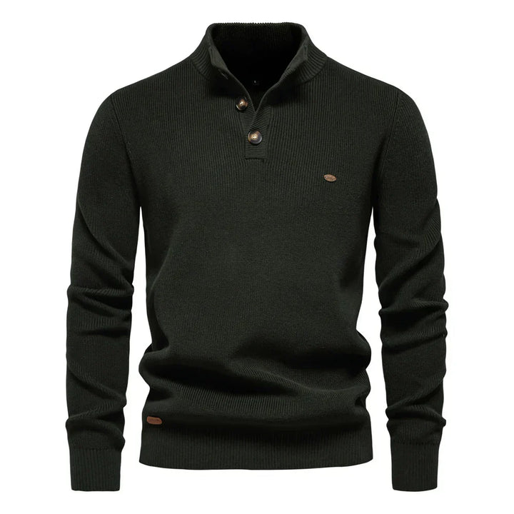 James - Men's Button-Down Sweater