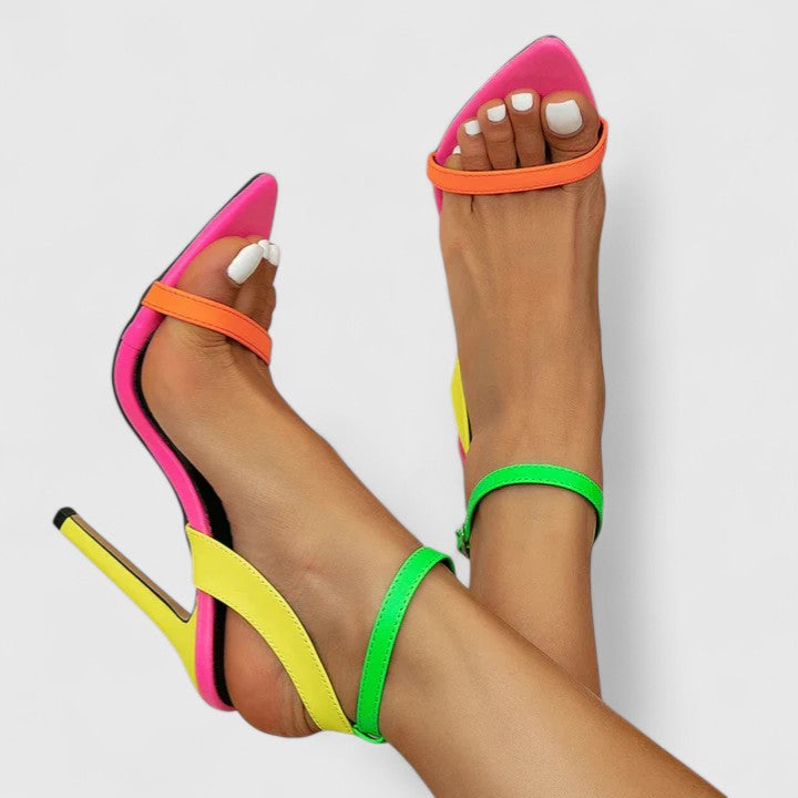 Olive - Stiletto Heel Court Shoes