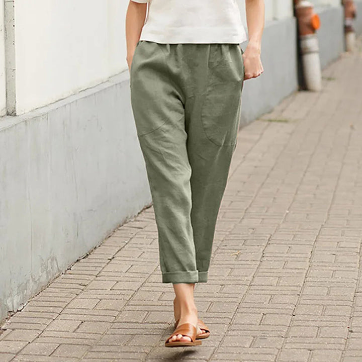 Kriza - Wide-Leg Trousers with Pockets