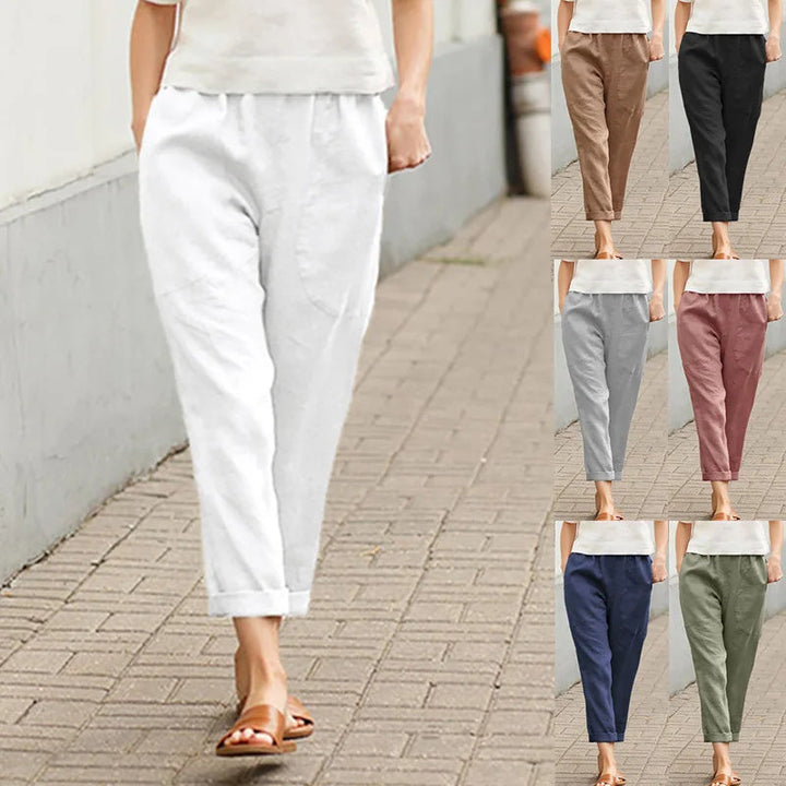 Kriza - Wide-Leg Trousers with Pockets