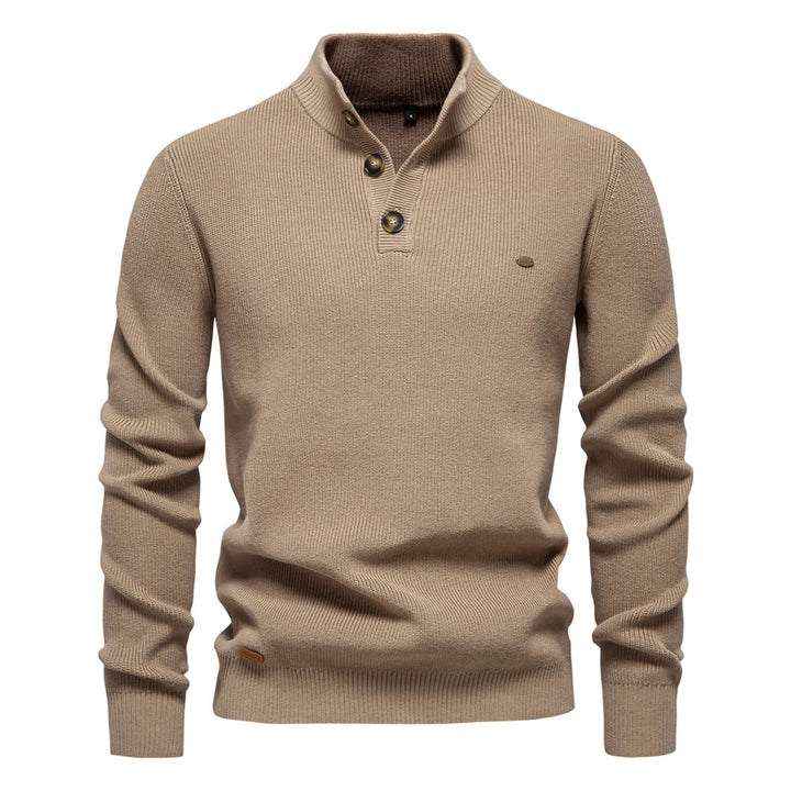 James - Men's Button-Down Sweater