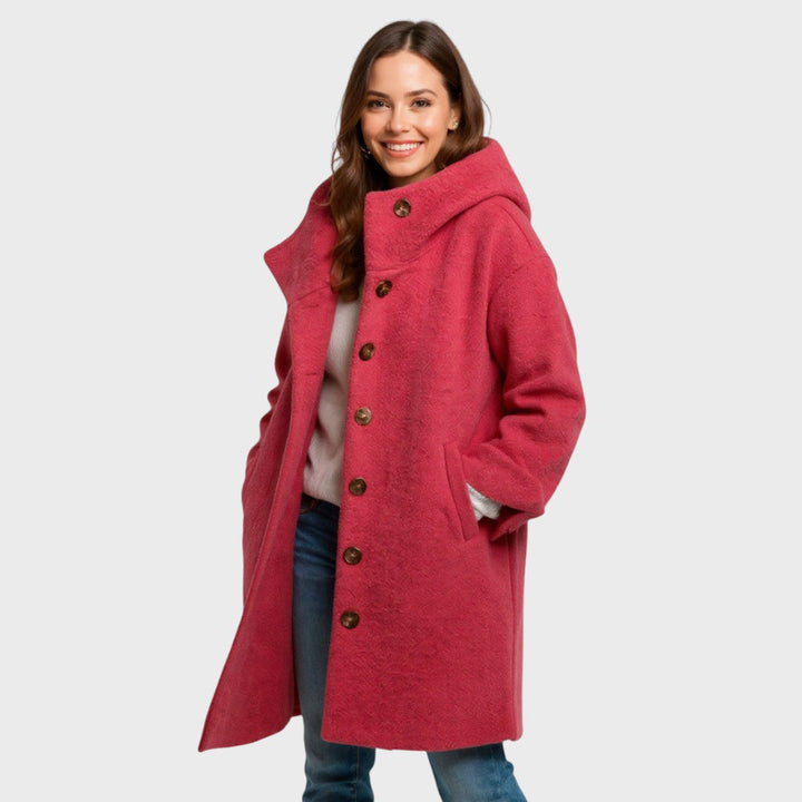 Freja | Comfortable everyday mid‑length coat