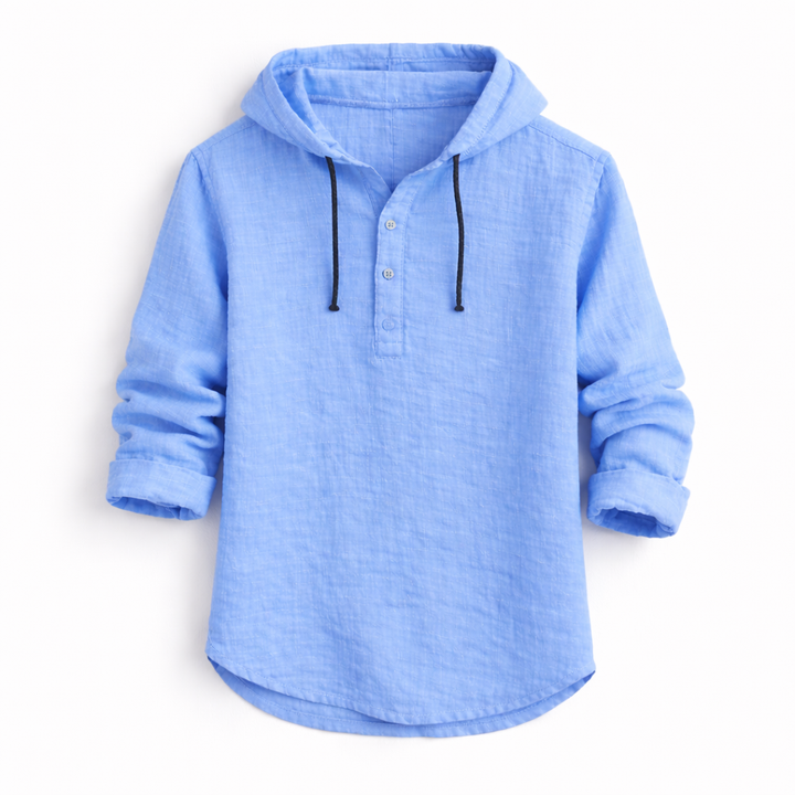 Hamish - Dante Linen Hooded Shirt