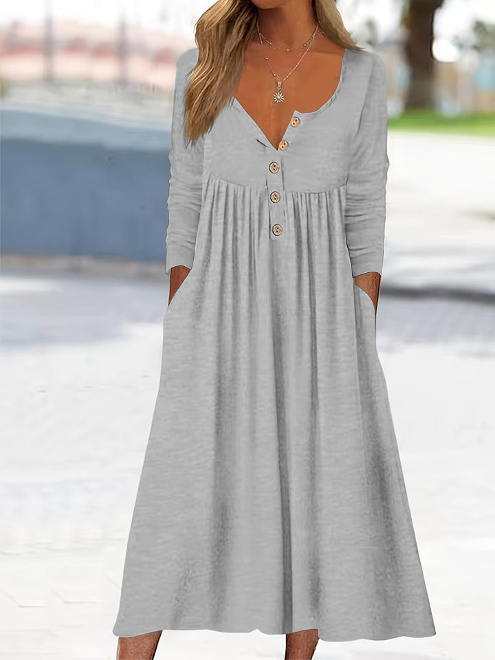 ZARA | Midi dress with buttons down the front