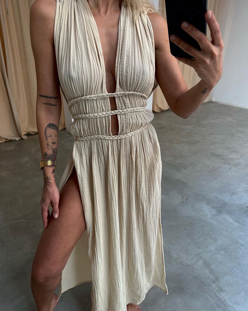 Zolla - Textured Dress with Slit