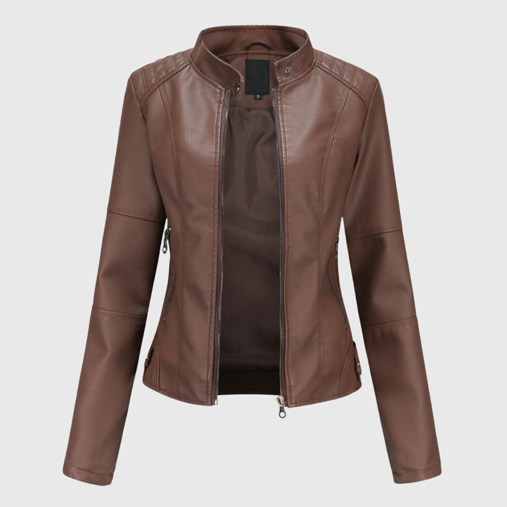 Giorgina™ - Elegant Women's Leather Jacket