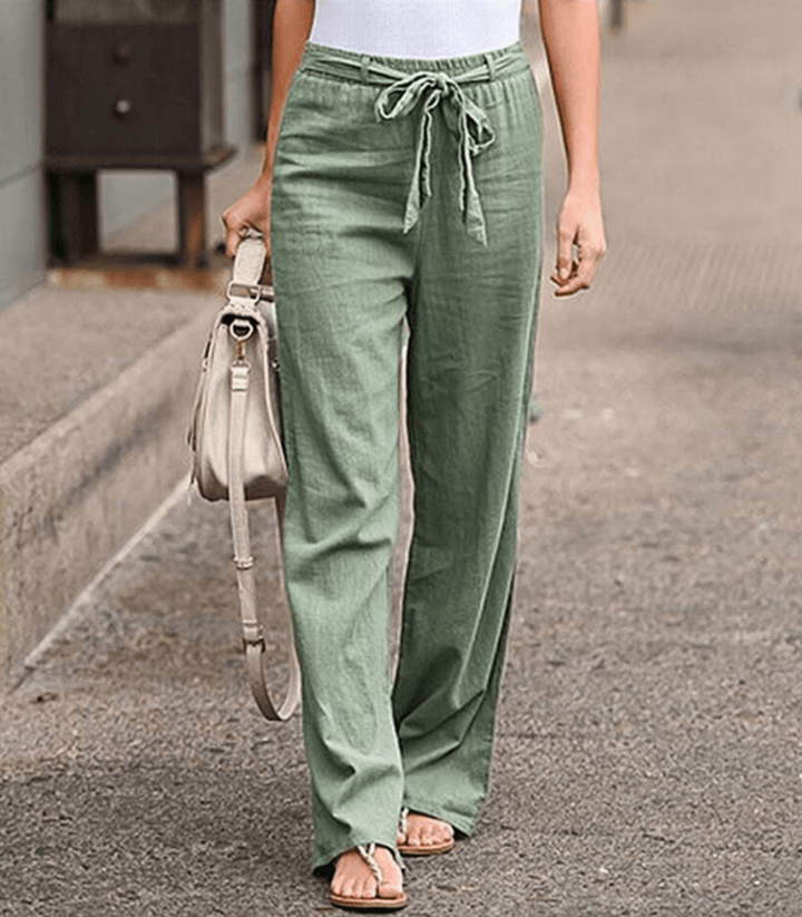 Joleen - Women's Relaxed Trousers with Drawcord and Elasticated Waist