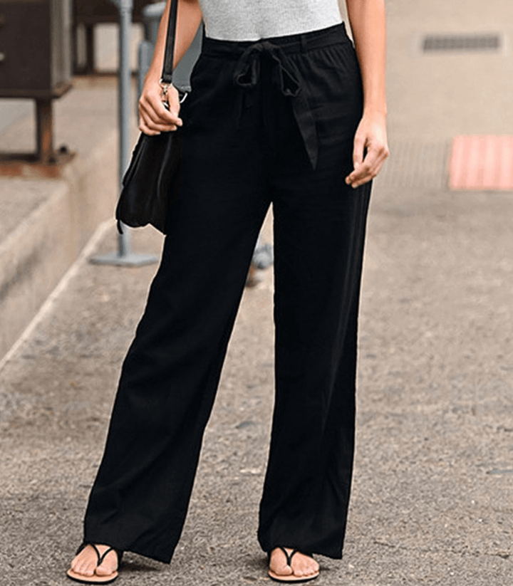 Joleen - Women's Relaxed Trousers with Drawcord and Elasticated Waist