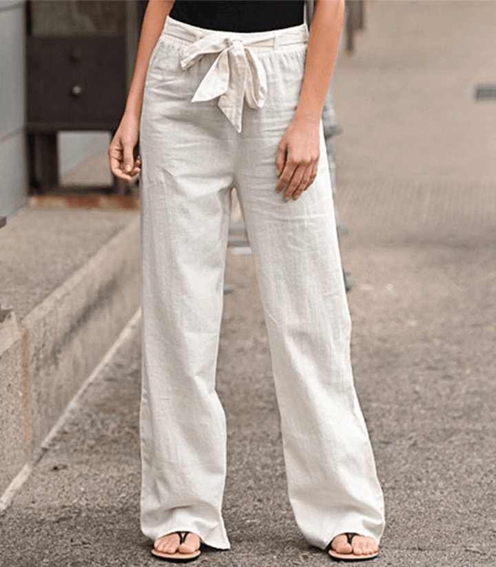 Joleen - Women's Relaxed Trousers with Drawcord and Elasticated Waist