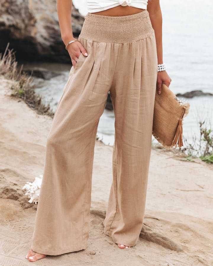 Aileen - Wide‑Leg Beach Trousers