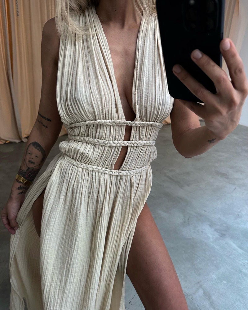 Zolla - Textured Dress with Slit