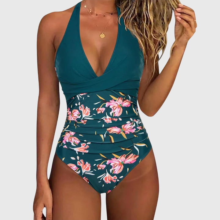 Florence - Elegant women's swimsuit with V-neckline