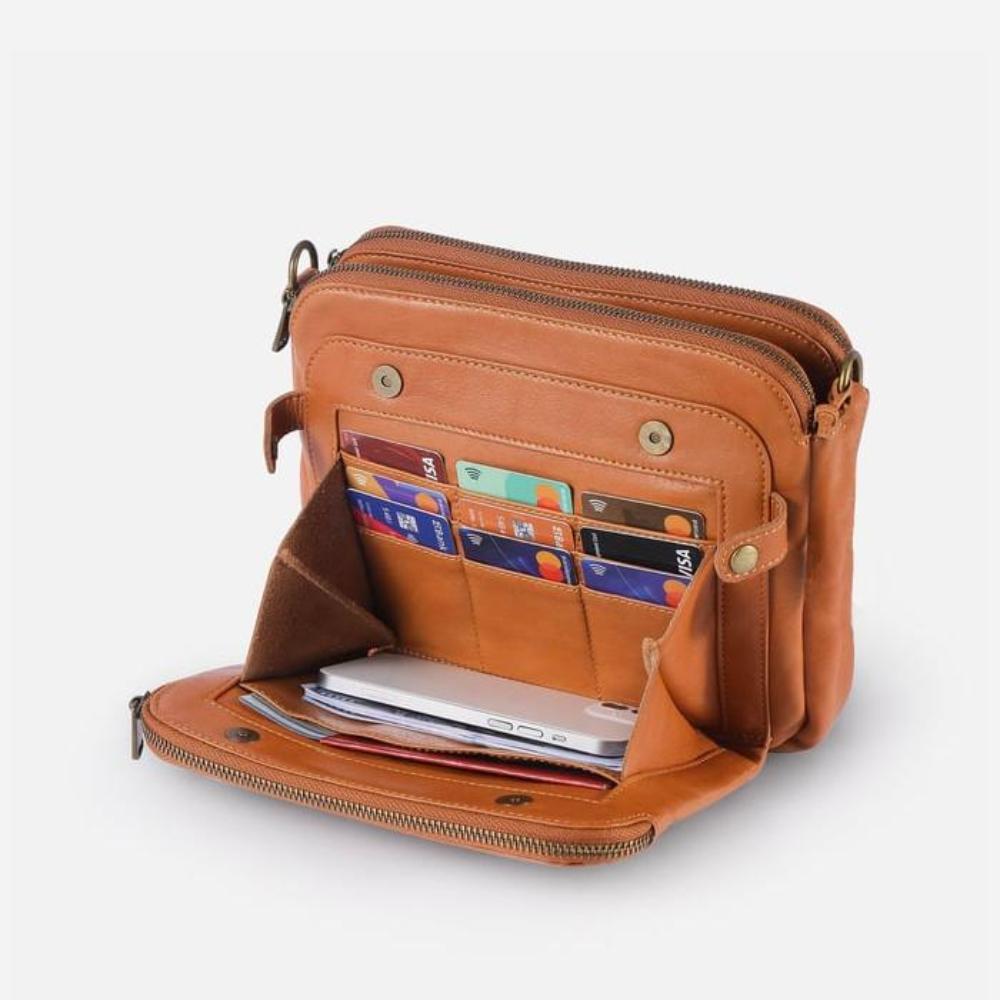 Kimberly™ | Classic leather handbag