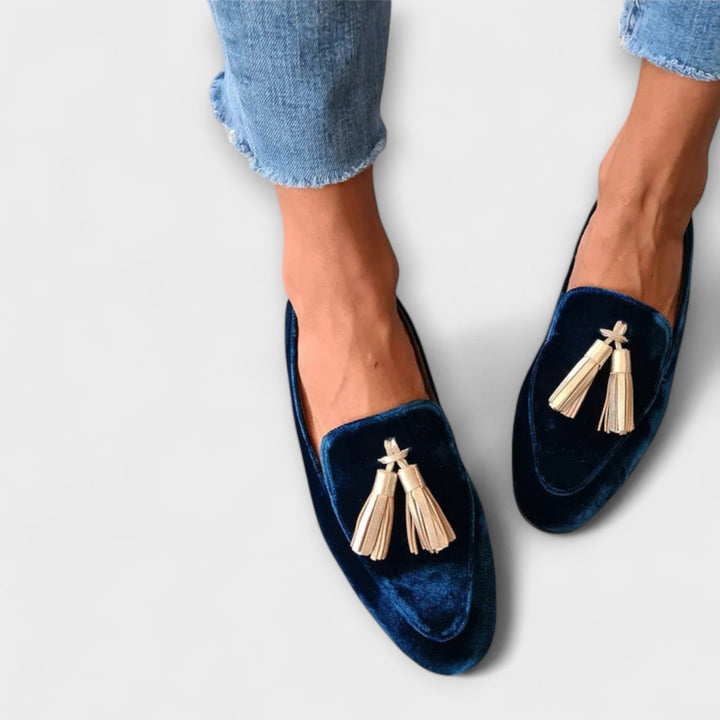 Quinnlyn™ | Vintage Loafers with Fringe Detail