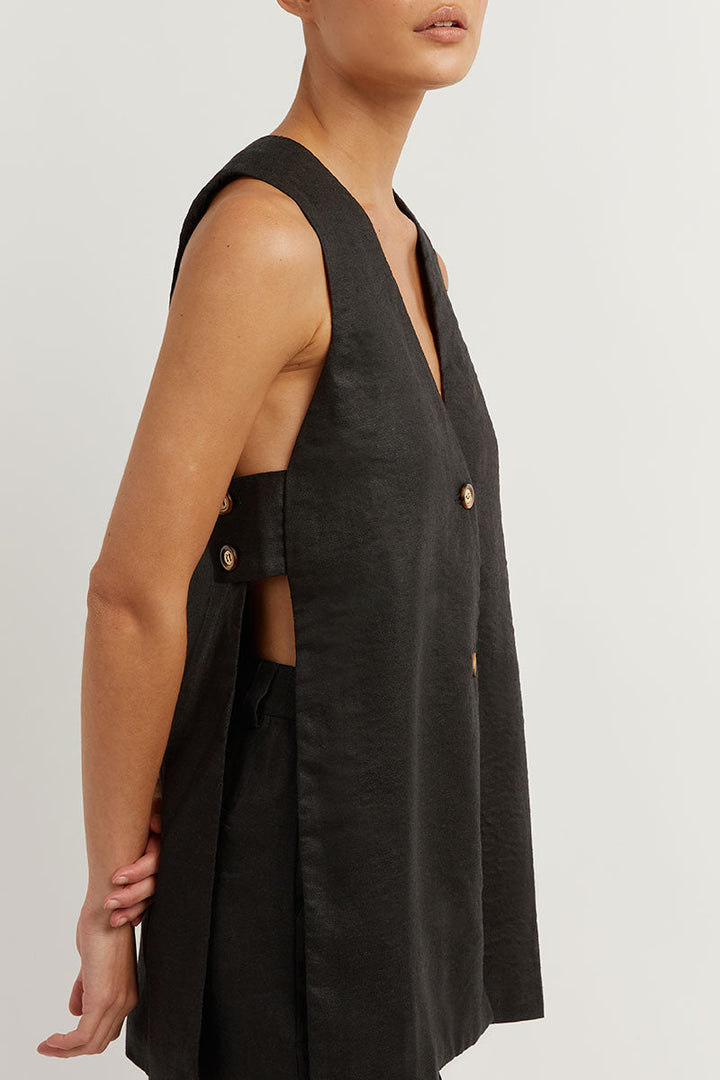 Fiona - Sleeveless co-ord with buttons
