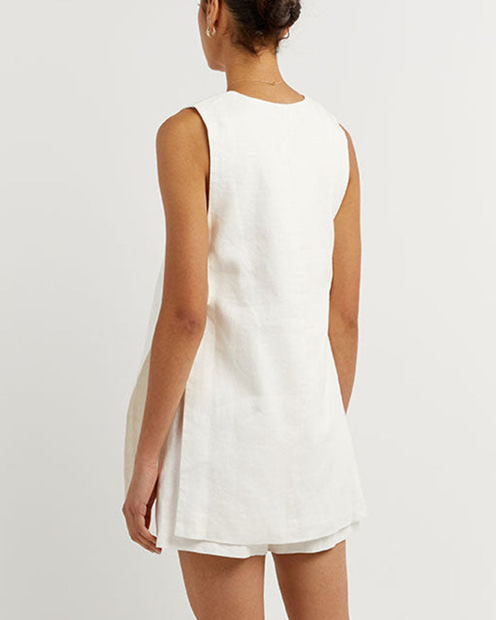 Fiona - Sleeveless co-ord with buttons