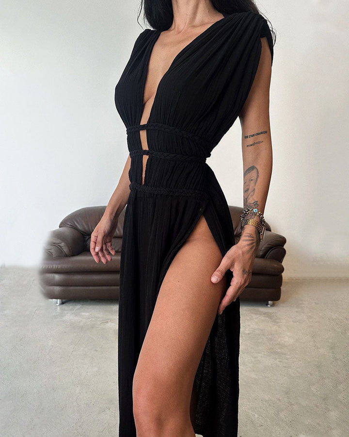 Zolla - Textured Dress with Slit