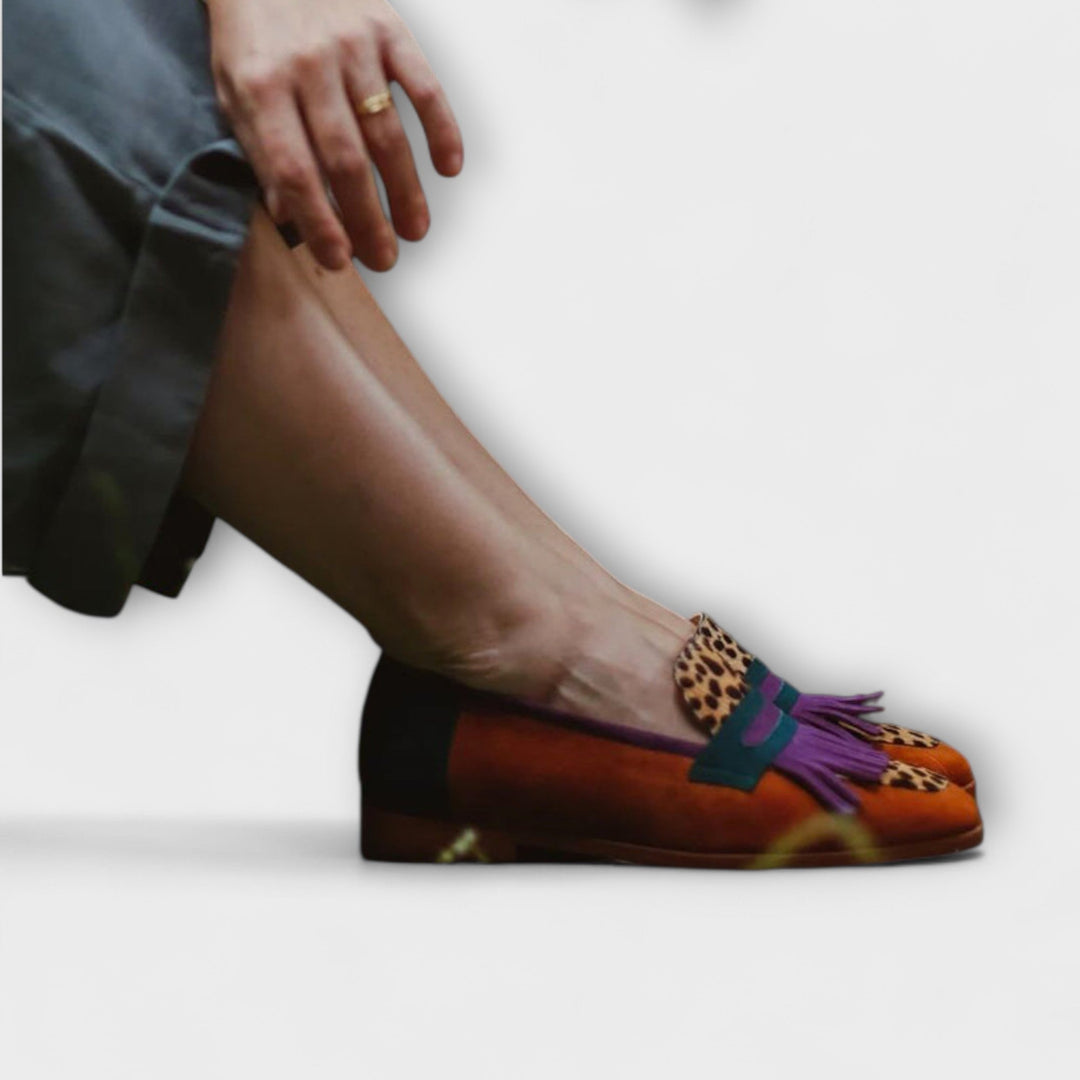 Fallon™ | Brown Leopard Print Loafer