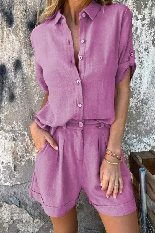 Melda - Airy Buttoned Co-ord