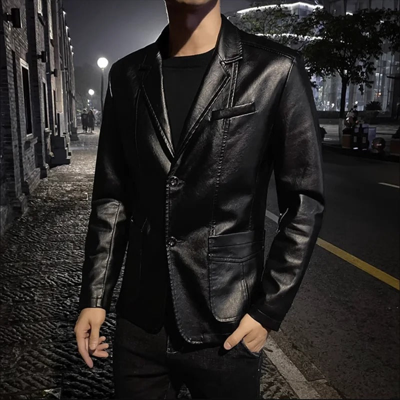 Toby - Business Casual Leather Jacket