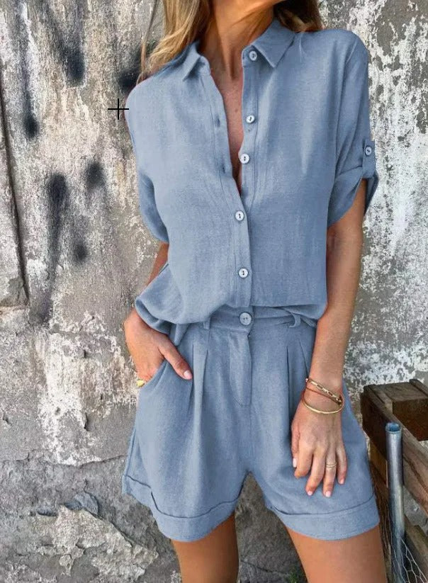 Melda - Airy Buttoned Co-ord