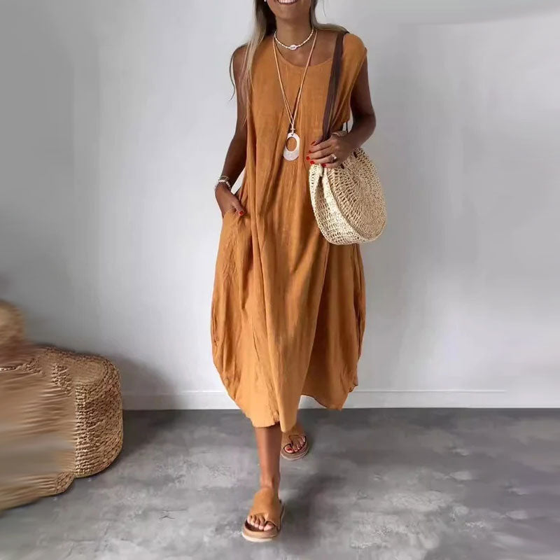 Amaris - Sleeveless Relaxed Dress