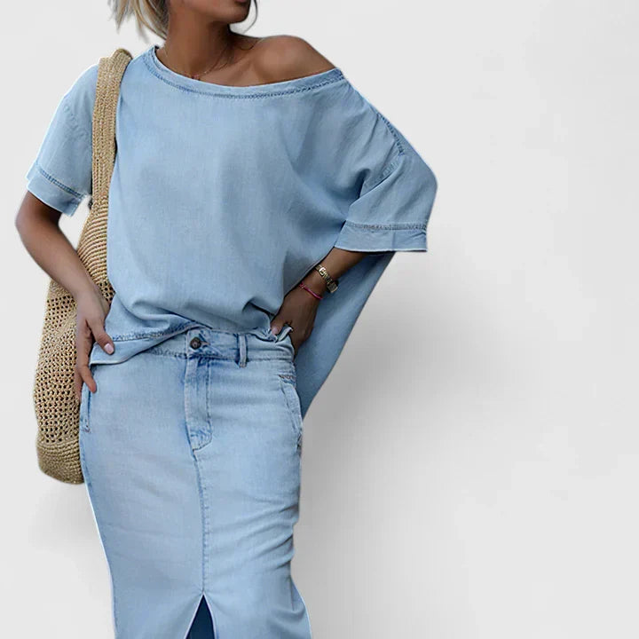 Averlynn | Elegant Maxi Skirt Co-ord