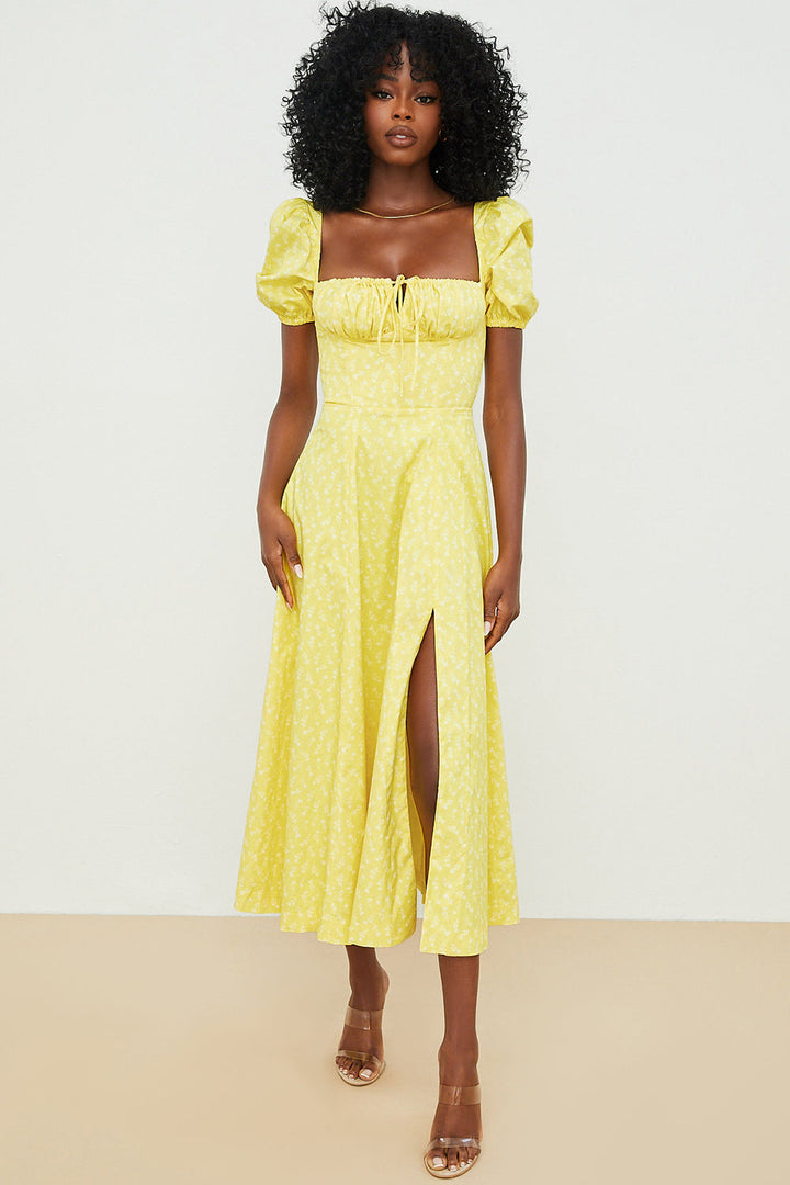 Aviana - Bloom Puff-Sleeve Dress