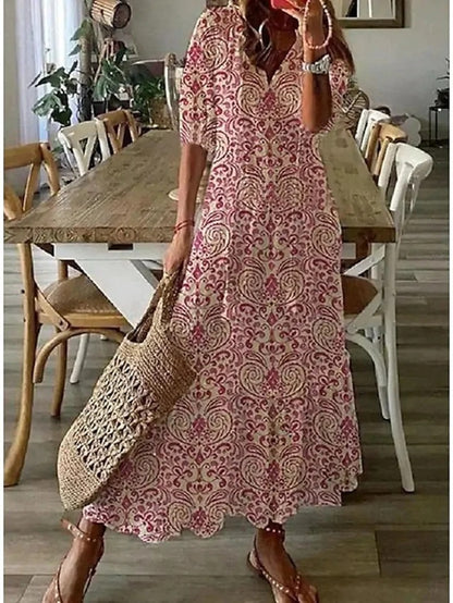 Michaela - Boho Dress with Tummy Coverage