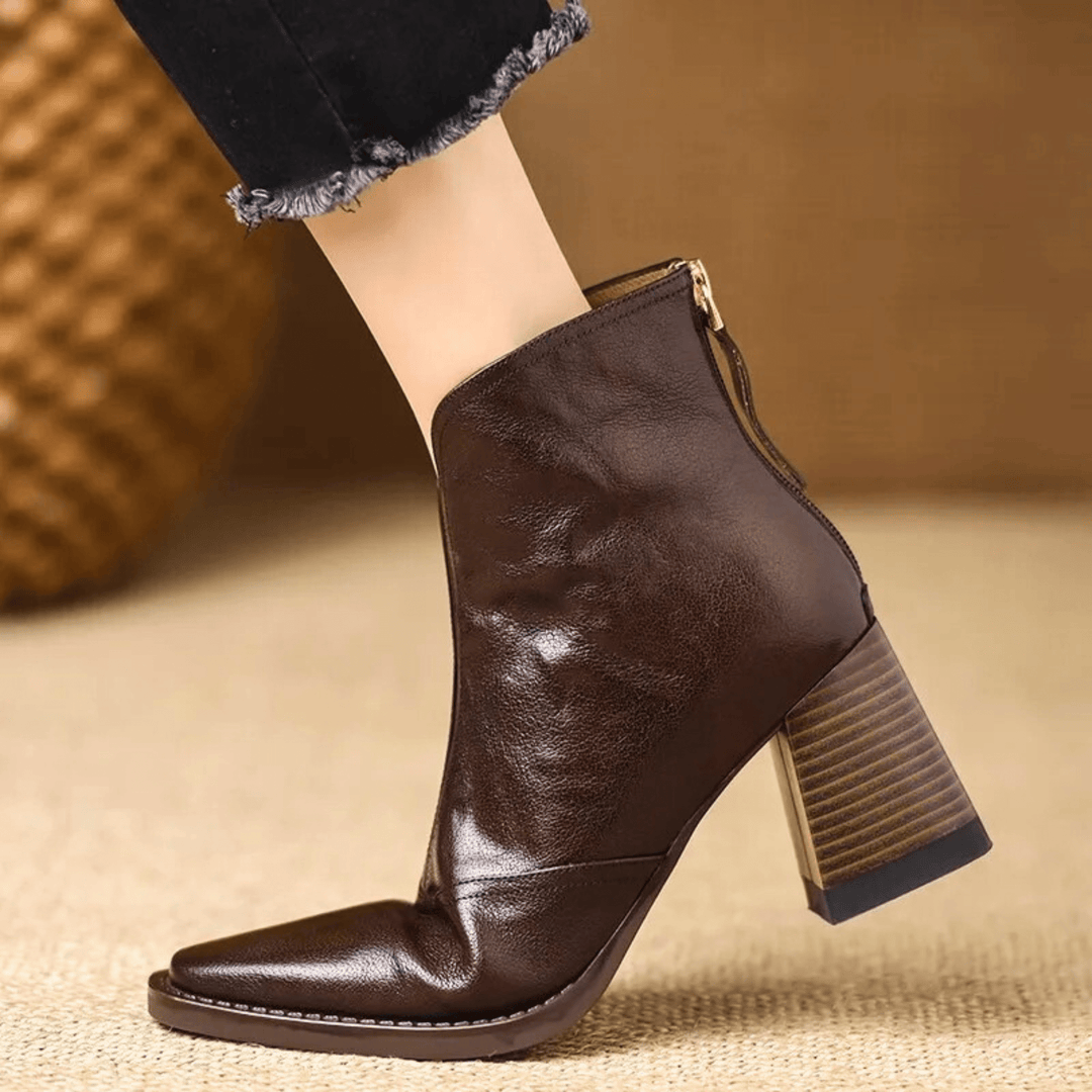 Claudia | Luxury mid-heel ankle boots