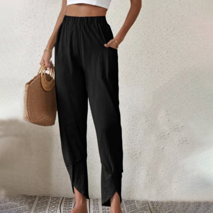 Essari - Split-Hem Trousers